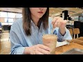 seoul vlog 🥐 cafe hopping (croissant, salt bread, milk tea), what i eat, bukchon hanok village, mall