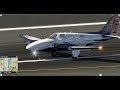 AEROFLY FS4 Flight Simulator - Replay Mode Baron 58 Flight Landing in Paris Charles de Gaulle