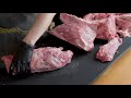 【肉磨きASMR】ノーカット無編集で肉の塊をツルツルに磨くだけの動画
