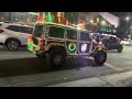 Christmas jeep parade Las Vegas Nevada.