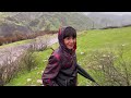 Walk with me in the rain🌧️⛰️🏕️| Lorestan Iran | ASMR