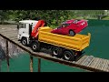 Cars vs Giant Pit Bulge, Broken Bridge & Giant Ramp ▶️ BeamNG Drive