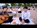 People Are Surprised When A Real Singer Suddenly Starts Singing Amazing High Note At The Park [CC]