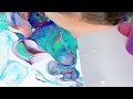 Explore OCEAN Hues With Me💙These Colors Make Me Happy! Beautiful Ocean Memories ~ Acrylic Fluid Art