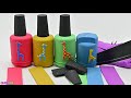 Satisfying Video l How To Make Rainbow Colored Vases with Kinetic Sand Cutting ASMR