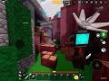 Playing block hunt in BEDWARS