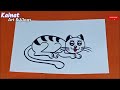 How to Draw Cat From 226 Number || Easy Cat Drawing || Animals Drawing | Number Drawing /Cat Drawing