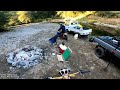 [Fall car camping] light Kei truck 4x4 trip with mini bikes