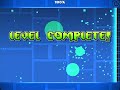 Beating Test 1 in Geometry Dash…  (I made the level)