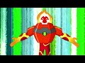 Ben 10: Reboot - All Omni-Kix Armored/Omni-Naut Space Armored Heatblast Transformations (1080p60)