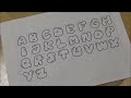 How to draw alphabet in bubble letters | Graffiti letters
