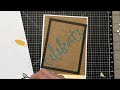 Ink Embossing for a Distressed Look on your Paper Crafts