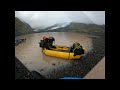On small Glacier with packraft and tent, text will follow
