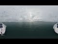 Poole Harbour to Studland Bay by Power Boat (Fairline Tagra 38 in 360) Use your mouse to move!