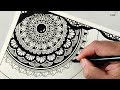 Zentangle art | zentangle patterns | zendala | how to draw zentangle