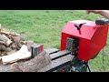 How to make a homemade kinetic wood splitter.