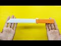 How To Make Origami Knife  | From A4 Paper | No Glue No Tape | Easy Paper knife