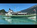 Most beautiful boat trip in Switzerland - Lake Brienz 4K