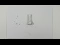 How to Draw a Nose - Step by Step Drawing Tutorial for Beginners