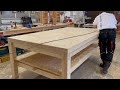 How to make a big wooden-workbench