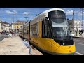 NEW CAF URBOS AND OLD SIEMENS COMBINO! Riding the Modern Lisbon Trams from Pedrouços to Santo Amaro