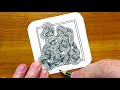 Drawing Tangle Pattern - Zentangle Art