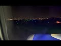Nighttime Engine View Landing w/ Thrust Reversers