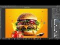 How To Easily create a Simple food flyer Or a Poster Design On Adobe Photoshop || 2023 Tutorial