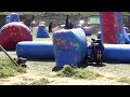 Paintball - LA Darkside's Erik bunkering an opposing player