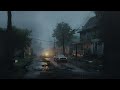 'GHOST TOWN' Dark Post Apocalyptic Rainy Ambient Music | Dystopian Sleep Ambience [4K]