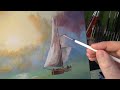 painting a colorful sea  - acrylpainting for beginners - timelapse