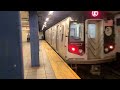 MTA NYC Subway: (A) (C) & (E) train action at 42 Street-Port Authority Bus Terminal