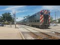 Metra 128 at Woodstock, IL. Union Pacific line(UP-NW) - 6/27/2024