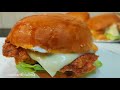 KFC Style Zinger Burger Recipe | Perfect KFC Copycat Recipe | Original KFC Zinger Burger Recipe