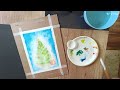 Christmas tree painting tutorial #shorts #christmas #christmastree