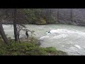 The Bible -  Kayaking the Maligne in flood