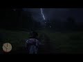 Lightning strikes in front of me - RDR2