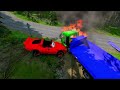 Epic Escape From The Lightning McQueen Spider Eater _ McQueen VS Monster McQueen _ BeamNG.Drive
