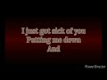 Red Tail Lights by Hinder (Lyric Video)