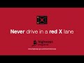 Red X Lane Driving