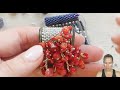 Iolite Fringe Peyote Beaded Necklace - DIY Jewelry Making Tutorial by PotomacBeads