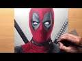 Drawing Deadpool - Time-lapse | Artology