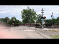 A long CSX steel train in Deshler, Ohio