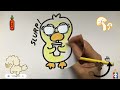 How To Draw a Cute Drinking Duck | Bolalar uchun yoqimli ichimlik o'rdak rasm chizish