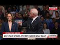 Gov. Tim Walz’s first speech as Kamala Harris’ running mate