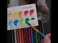 Testing out MUNGYO watercolor crayons