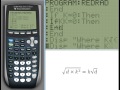 TI-83/84 Programming- Reducing Radicals