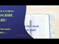 THE BIBLE IN 5 MINUTES #38: Is Fear Good Or Bad?