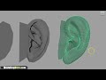 How to Model an Ear - Low Poly to Intermediate 3D Modeling Tutorial - Box Modeling