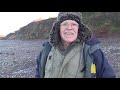 Solo Winter Beach Fishing on Weird Black Sand beach?!